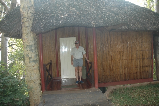 Eric in front of room 